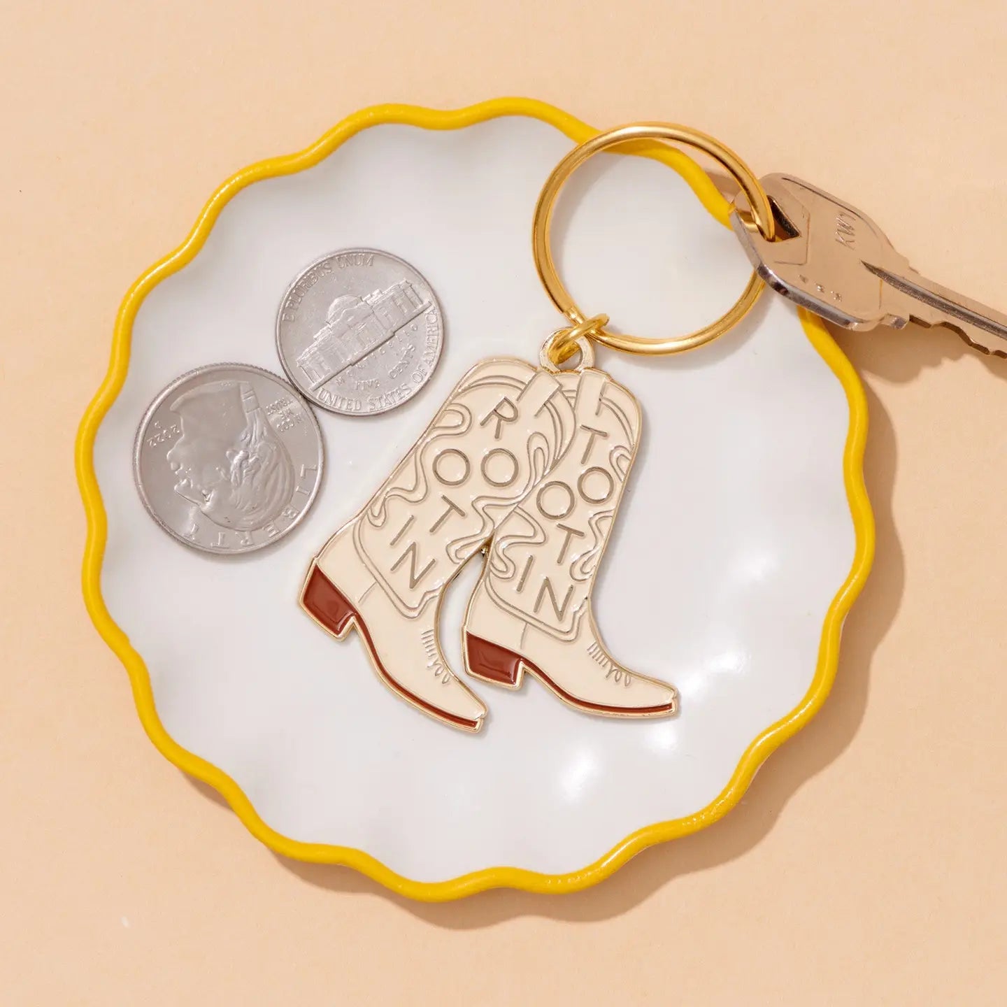 Rootin' Tootin' Cowboy Boot Keychain