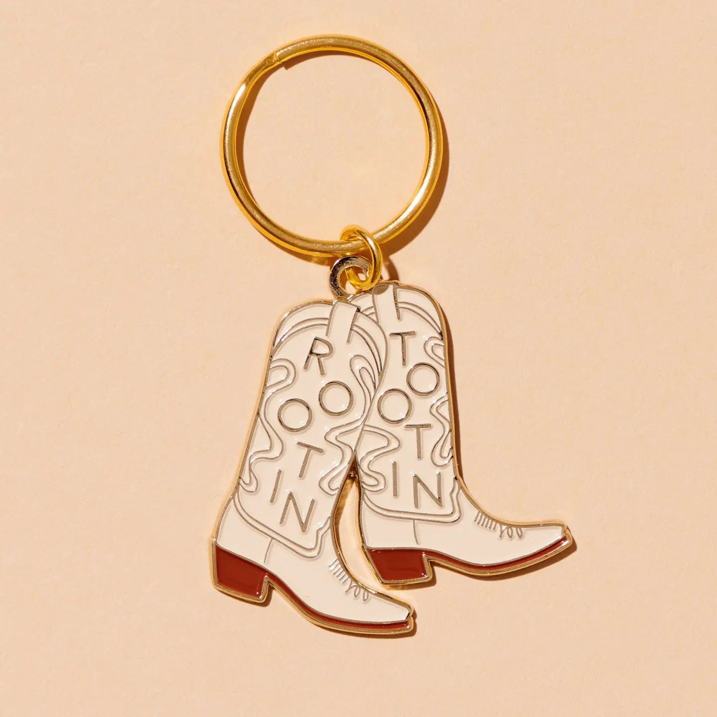 Rootin' Tootin' Cowboy Boot Keychain