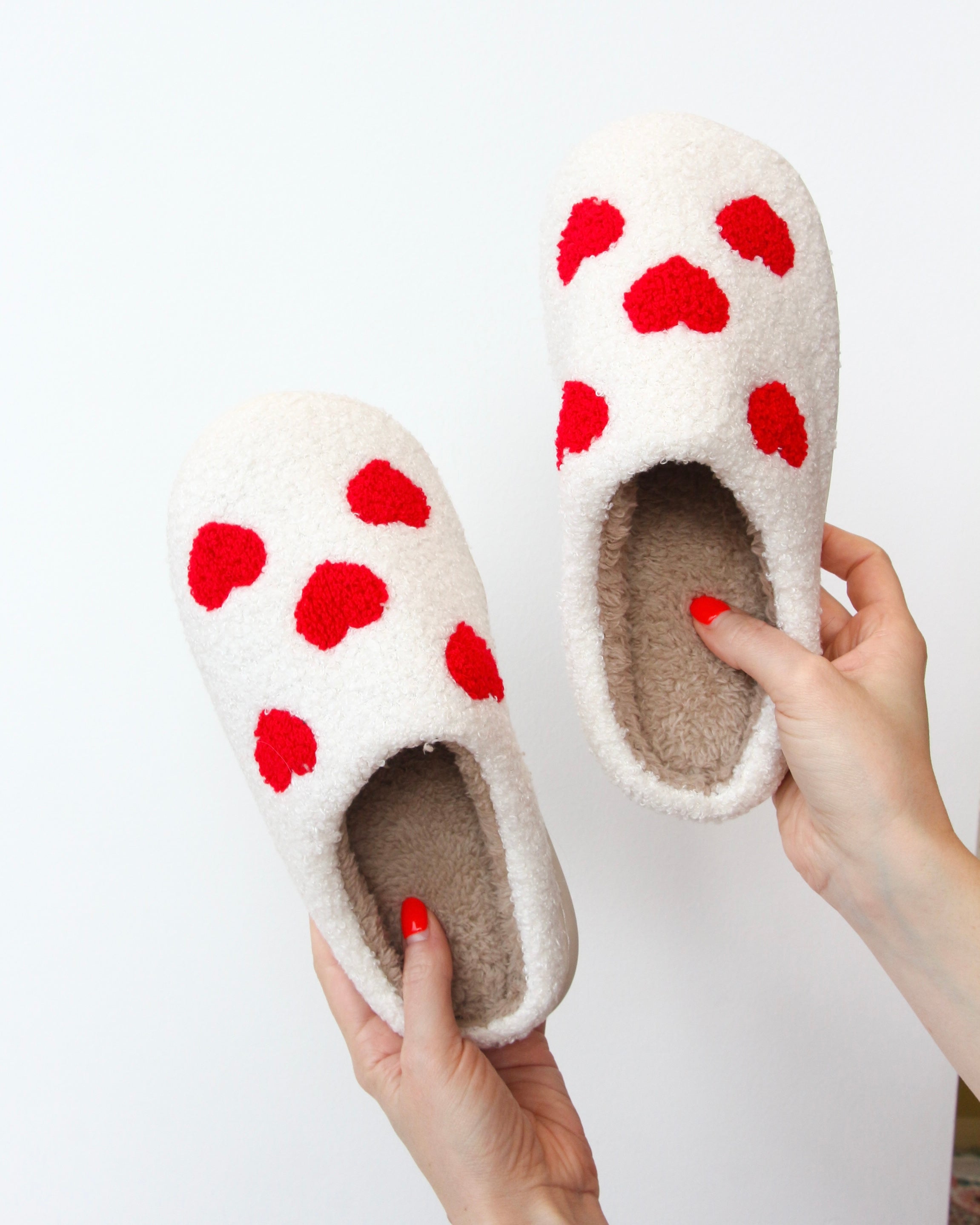 Heart Fuzzy Slipper